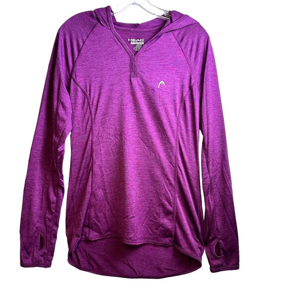 Head Tops - Purple Lightweight Performance Hoodie Womens SZ XS Stretch Fitness Athleisure